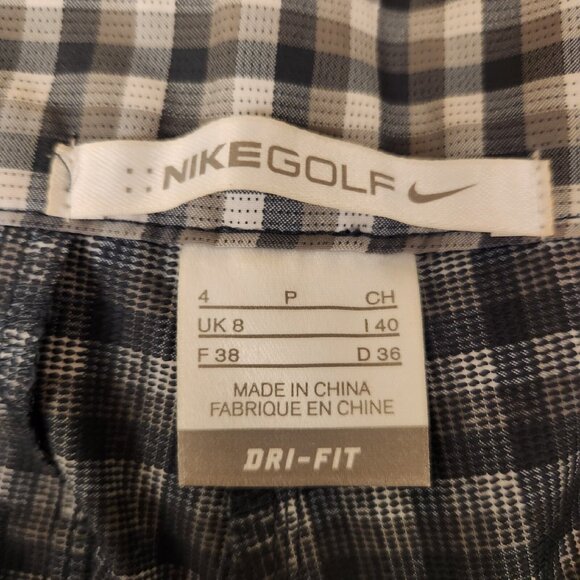 Nike Golf Dri-Fit Golf Shorts Multicolor Checkered Womens Size 4 NEW NWOT - Picture 9 of 11